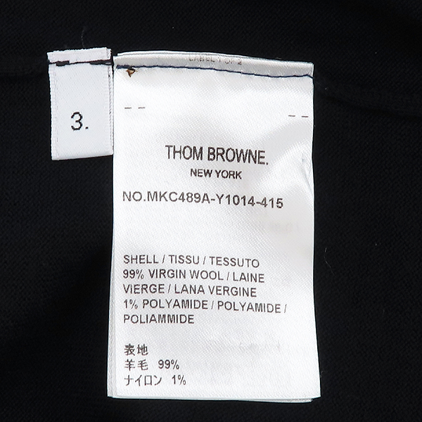 THOM BROWNE(�����)  MKC489A Y1014 415 �����÷� ���� ��Ƽġ �� �����  [õ�Ƚż�����] �̹���4 - ���̺��� �߰���ǰ
