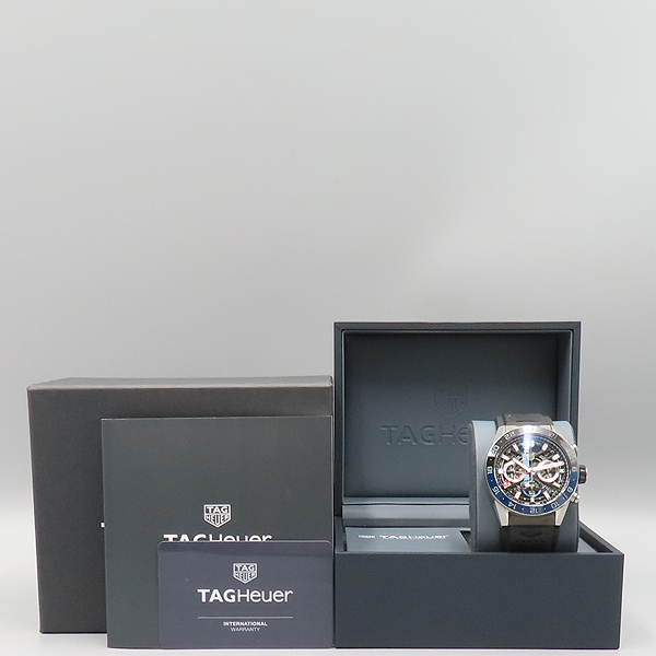 Tag Heuer(�±�ȣ�̾�) CBG2A1Z.FT6157 ��� ũ�γ�׷��� GMT Ʈ�� Ÿ�� Į���� ȣ�̾� 02 �����ƽ 45MM ���� ��� ���� �ð� [��ź�Ե���] �̹���6 - ���̺��� �߰���ǰ