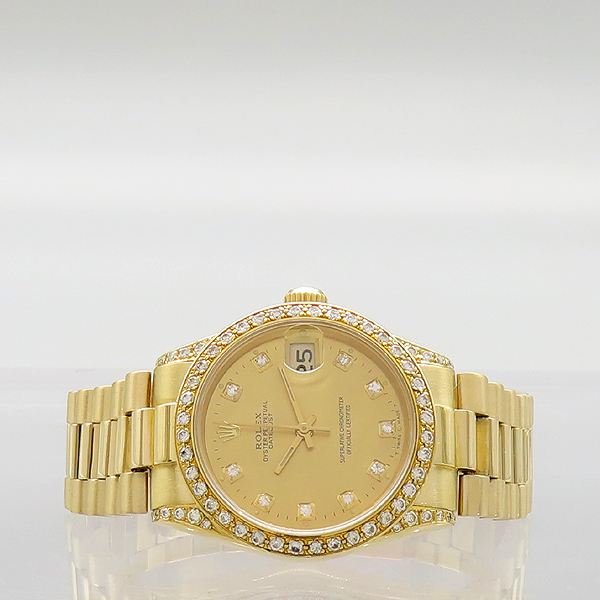 Rolex(�η���) 68278 DATEJUST(��������Ʈ) 18K ���ο� ���� ���� ������ ���̾� 10����Ʈ ���̾� 31MM ������ �ð� [���̷Ե���] �̹���2 - ���̺��� �߰���ǰ
