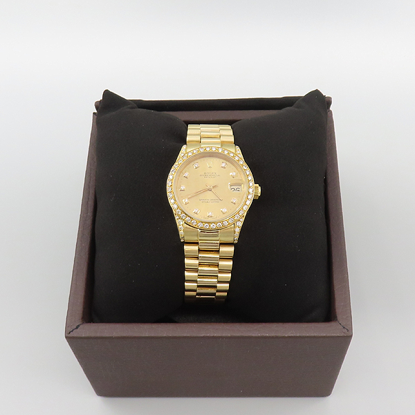 Rolex(�η���) 68278 DATEJUST(��������Ʈ) 18K ���ο� ���� ���� ������ ���̾� 10����Ʈ ���̾� 31MM ������ �ð� [���̷Ե���] �̹���7 - ���̺��� �߰���ǰ
