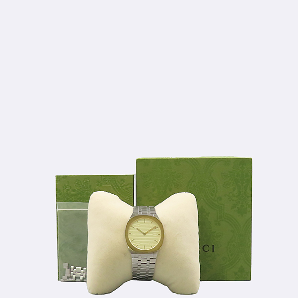 Gucci(����) YA163403 G ���ͷ�ŷ 25H Ÿ���ǽ� ��� ���̾� ��ƿ 34MM ���� ������ð� [�����νż�����] �̹���5 - ���̺��� �߰���ǰ