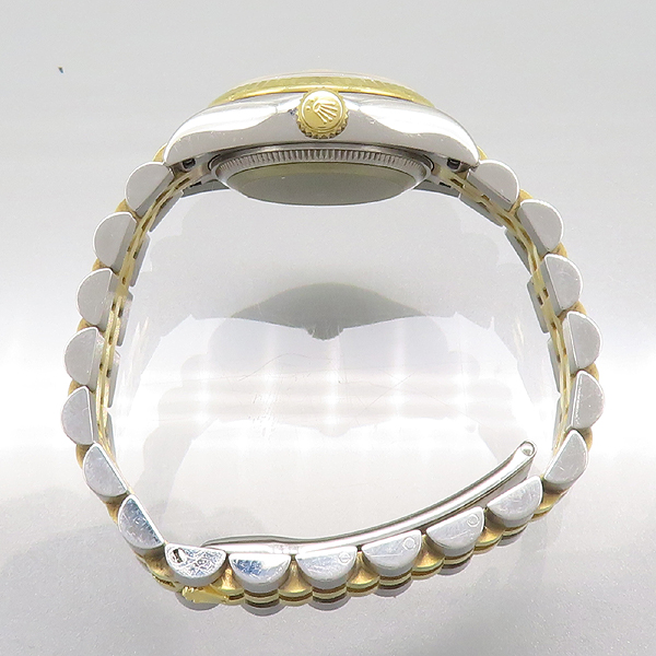 Rolex(�η���) 179173 DATEJUST ��������Ʈ 18K ���ο� ��� �޺� 10P ���̾� �ǹ� ���̾� ����� �극�̽��� �����ƽ 26MM ������ �ð� [���̷Ե���] �̹���3 - ���̺��� �߰���ǰ