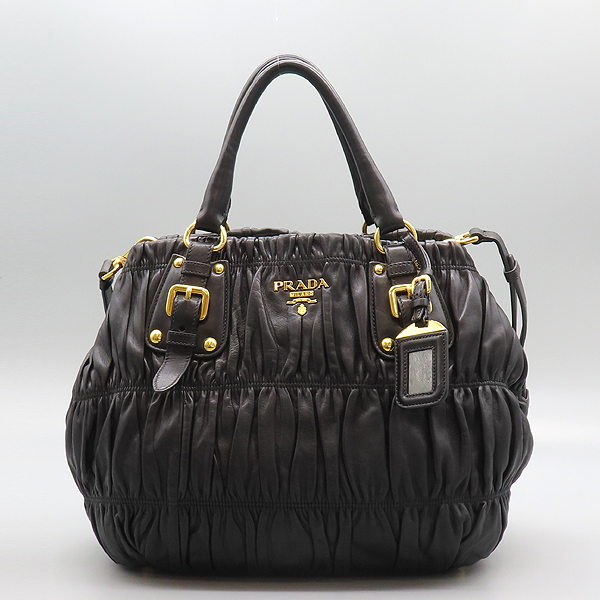 Prada(�����) BN1789 NAPPA GAUFRE NERO ���� ���� ����Ų ������ ��Ʈ�� + �����Ʈ�� 2-WAY [���̷Ե���] �̹���2 - ���̺��� �߰���ǰ