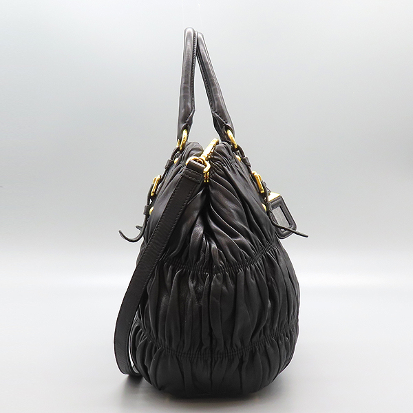 Prada(�����) BN1789 NAPPA GAUFRE NERO ���� ���� ����Ų ������ ��Ʈ�� + �����Ʈ�� 2-WAY [���̷Ե���] �̹���3 - ���̺��� �߰���ǰ