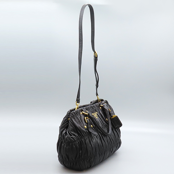 Prada(�����) BN1789 NAPPA GAUFRE NERO ���� ���� ����Ų ������ ��Ʈ�� + �����Ʈ�� 2-WAY [���̷Ե���] �̹���4 - ���̺��� �߰���ǰ