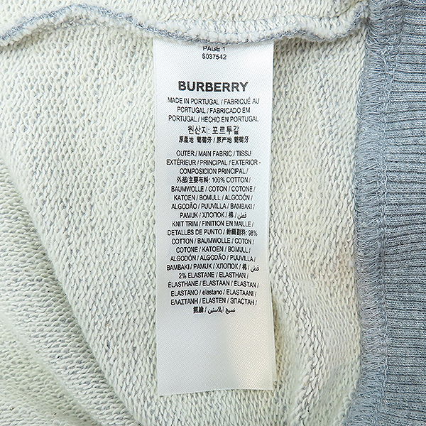 BURBERRY(������) 8037542 �׷��� �÷� �÷ζ� �ΰ� ���� ������ �ĵ� Ƽ���� - M������ [��������] �̹���5 - ���̺��� �߰���ǰ