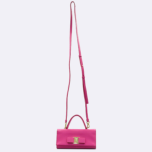 Ferragamo(��󰡸�) 22 D529 ��ũ ���� ���� �ٶ� ���� �̴� �÷� ��Ʈ�� + ũ�ν��� [��������] �̹���4 - ���̺��� �߰���ǰ