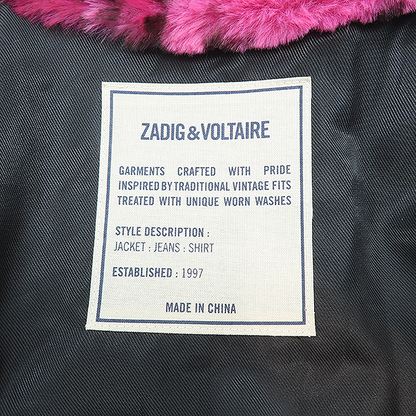 ZADIG&VOLTAIRE(�ڵ񿣺��׸�) ��ũ �÷� �����ĵ� ������ ���� �� ��Ʈ - XS [��������] �̹���4 - ���̺��� �߰���ǰ