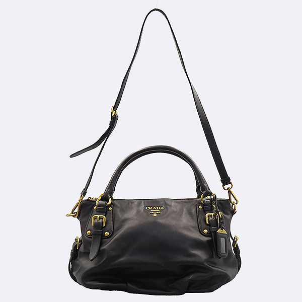 Prada(�����) BR4281 SOFTCALF NERO ���� ����Ʈ ī����Ų ���� ����ΰ� ��Ʈ�� + �����Ʈ�� 2WAY [��������] �̹���4 - ���̺��� �߰���ǰ