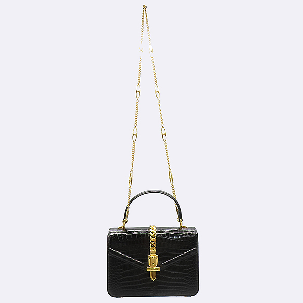 Gucci(����) 589479 �����÷� ũ��ũ���� ���� 1969 �Ǻ� ����Ż ��� ž�ڵ� ��Ʈ�� + ü�ν�Ʈ�� 2WAY [��������] �̹���4 - ���̺��� �߰���ǰ