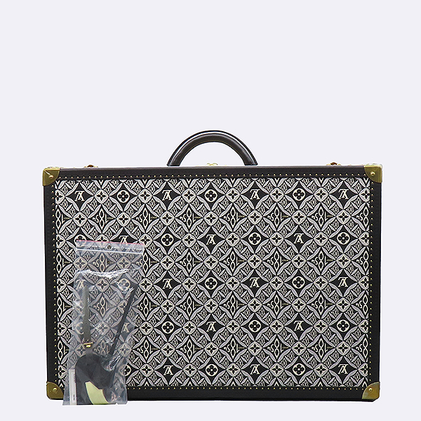 Louis Vuitton(���̺���) M10032 Since 1854 Alzer ������ ���� 60 Trunk Ʈ��ũ Navy and White Jacquard ���̺� ȭ��Ʈ �ڰ��� Brass Hardware ����밡�� [��������]
