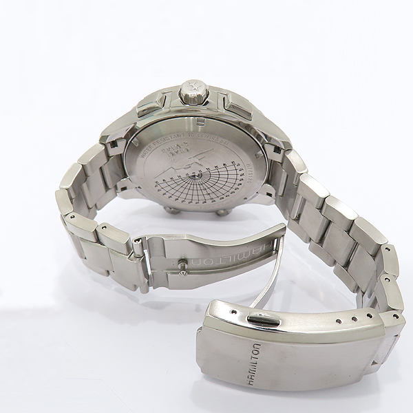 HAMILTON(�ع���) H779120 īŰ �����̼� X-Wind GMT ũ�γ� ���� 46mm ���� �ð�  [��õ��] �̹���4 - ���̺��� �߰���ǰ