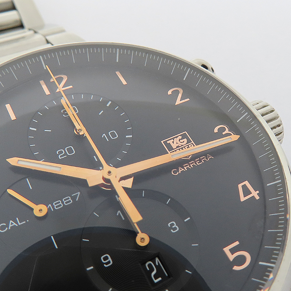 Tag Heuer(�±�ȣ�̾�) CAR2014 BA0799 ���(ī����) Į����1887 ����Ʈ ũ�γ�׷��� �ý���� �����ƽ ��ƿ �극�̽��� ������ �ð� [��õ��] �̹���6 - ���̺��� �߰���ǰ