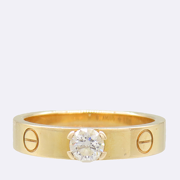 Cartier(��쿡) N4250151 18K ��� 0.23ct 1����Ʈ ���̾� �ָ��׾� �̴� ���긵 ���� - 11ȣ [��������] �̹���2 - ���̺��� �߰���ǰ