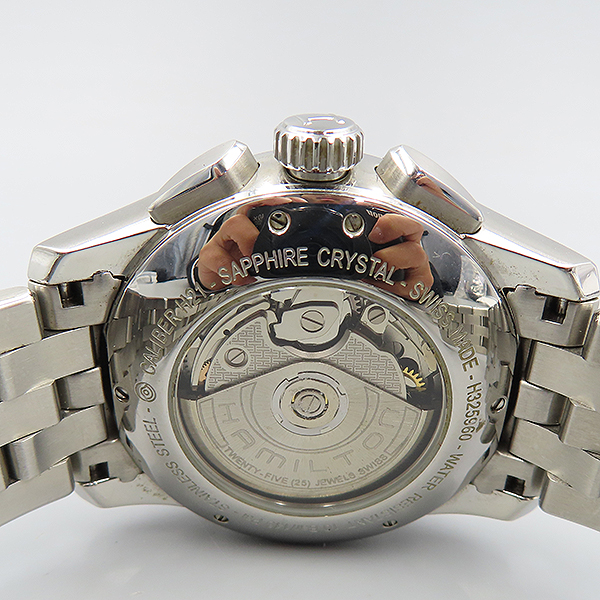 HAMILTON(�ع���) H32596131 JAZZMASTER ������� ũ�γ�׷��� 42MM �����ƽ �������̾� ��ƿ��� ������ �ð� [��������] �̹���5 - ���̺��� �߰���ǰ