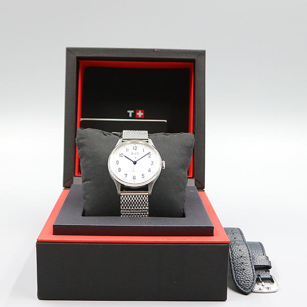 TISSOT(Ƽ��) T142.464.16.032.00 1938 �ظ�Ƽ�� ũ�γ���� �����ƽ �޽� ��Ʈ�� 39MM ������ �ð� [�뱸��������] �̹���7 - ���̺��� �߰���ǰ