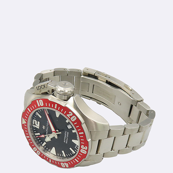 HAMILTON(�ع���) H777250 Khaki Navy Frogman ���� ���� �����ƽ ��ƿ��� ������ �ð� [�����νż�����] �̹���2 - ���̺��� �߰���ǰ