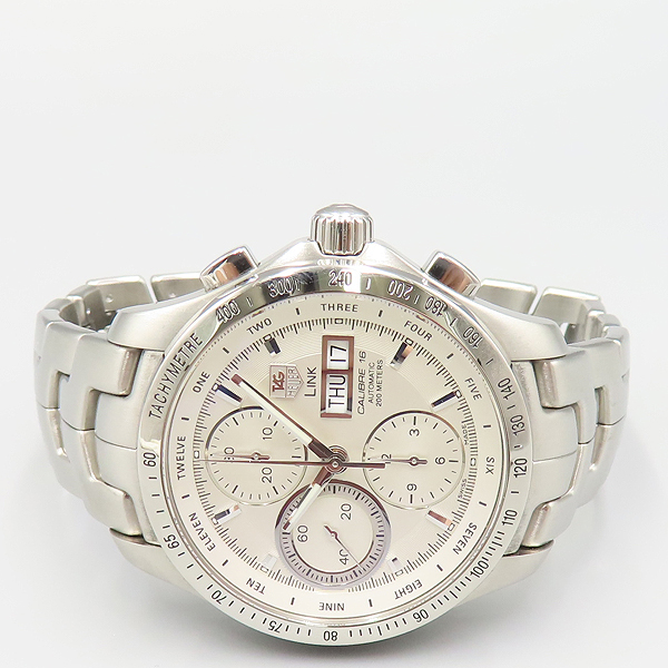 Tag Heuer(�±�ȣ�̾�) CJF211B LINK ��ũ Į���� 16 ũ�γ�׷��� 42MM �����ƽ ��ƿ ���� �ð� [��ź�Ե���] �̹���2 - ���̺��� �߰���ǰ