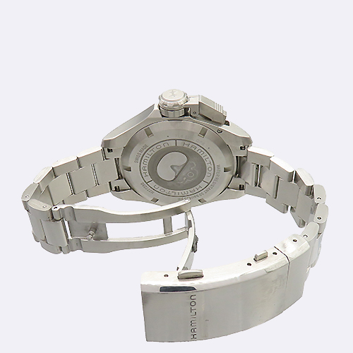 HAMILTON(�ع���) H777250 Khaki Navy Frogman ���� ���� �����ƽ ��ƿ��� ������ �ð� [�����νż�����] �̹���3 - ���̺��� �߰���ǰ