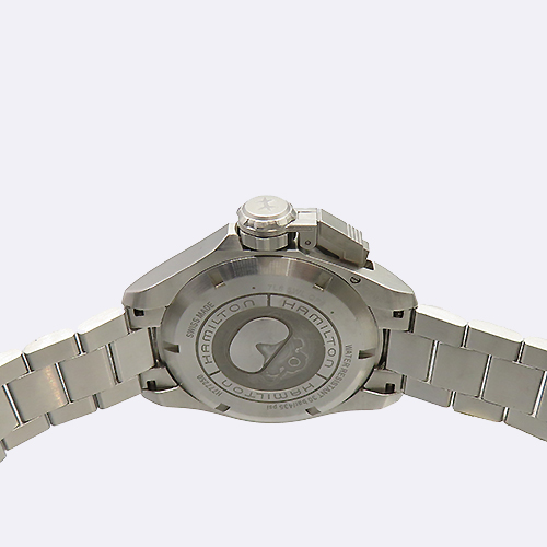 HAMILTON(�ع���) H777250 Khaki Navy Frogman ���� ���� �����ƽ ��ƿ��� ������ �ð� [�����νż�����] �̹���4 - ���̺��� �߰���ǰ
