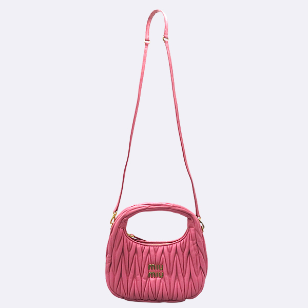 MiuMiu(�̿�̿�) 5BC125 �����Ͼ� ��ũ ���� �ϴ� ��Ʋ��� ȣ�� ����� + ��� ��Ʈ�� 2WAY [��������] �̹���2 - ���̺��� �߰���ǰ
