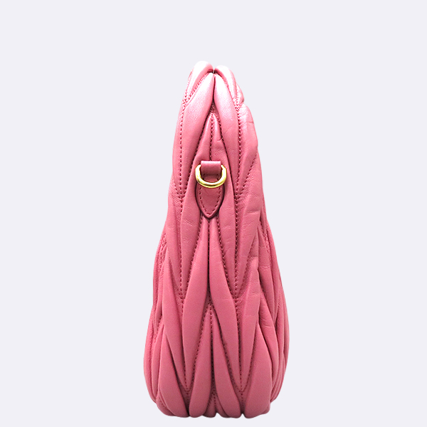 MiuMiu(�̿�̿�) 5BC125 �����Ͼ� ��ũ ���� �ϴ� ��Ʋ��� ȣ�� ����� + ��� ��Ʈ�� 2WAY [��������] �̹���3 - ���̺��� �߰���ǰ