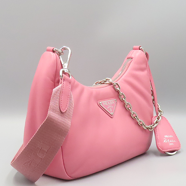 Prada(�����) 1BH204 ��ũ �е� ���� ���� ������� 2005 Ʈ���̾ޱ� �ΰ� ��Ƽ ȣ�� ü�� ����� + ũ�ν� ��Ʈ�� 2WAY [��ź�Ե���] �̹���4 - ���̺��� �߰���ǰ