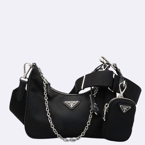 Prada(�����) 1BH204 ������� 2005 �����Ϸ� �� ���ǾƳ� ü�� ����� + ũ�ν� ��Ʈ�� 2WAY [û��������] �̹���2 - ���̺��� �߰���ǰ