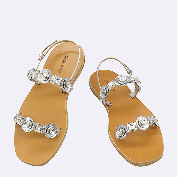 MiuMiu(�̿�̿�) 5X9719 ��Ż�� ���μ�(rhinestone) ��� ������ ���� - 36 [��������] �̹���2 - ���̺��� �߰���ǰ