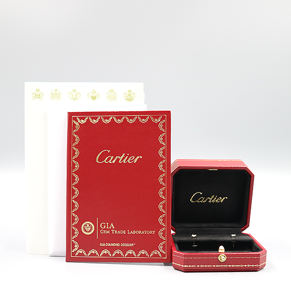 Cartier(��쿡) N8023900 1895 �ָ��׾�  PT950(�÷�Ƽ��) 0.24ĳ�� H�÷� ���̾Ƹ�� �Ͱ��� [�뱸��������] �̹���4 - ���̺��� �߰���ǰ