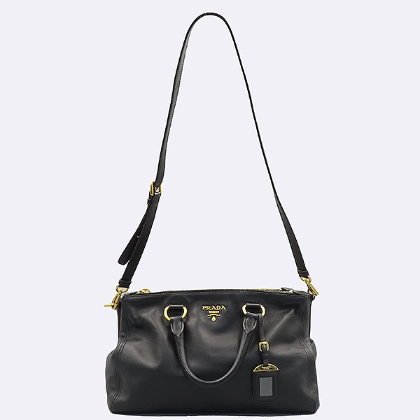 Prada(�����) BN2324 VITELLO SHINE(���ڷ� ����) ���� ����Ʈ ī�� ���� ���� �ΰ� ��� ��Ʈ�� + �����Ʈ�� 2WAY [��������] �̹���2 - ���̺��� �߰���ǰ