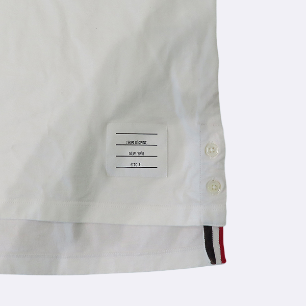 THOM BROWNE(�����) MJS010A ȭ��Ʈ ��ư �Ｑ ���� ������ ���� Ƽ���� - 4 ������ [��������] �̹���3 - ���̺��� �߰���ǰ
