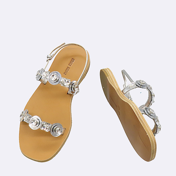 MiuMiu(�̿�̿�) 5X9719 ��Ż�� ���μ�(rhinestone) ��� ������ ���� - 36 [��������] �̹���3 - ���̺��� �߰���ǰ