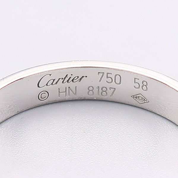 Cartier(��쿡) B4085158 18K ȭ��Ʈ ��� 3.6mm ���긵 ���� ���� - 58ȣ [����������] �̹���2 - ���̺��� �߰���ǰ
