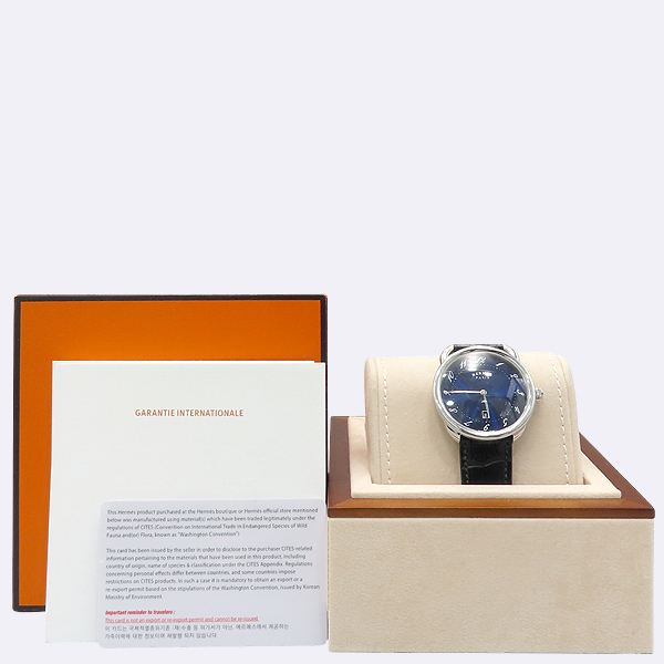 Hermes(�����޽�) AR7Q.810 ARCEAU(�Ƹ���/�ƽ�) 40MM ���� �Ǿ� ���� ��� ������ �ð� [��������] �̹���6 - ���̺��� �߰���ǰ