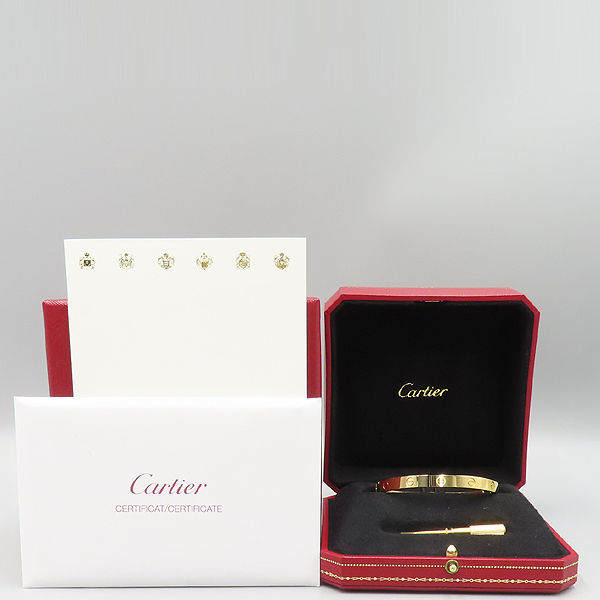 Cartier(��쿡) B6035518 18K ���ο��� Love bracelet ���� �극�̽��� 6.1MM Ŭ���� ���� [��ź�Ե���] �̹���7 - ���̺��� �߰���ǰ