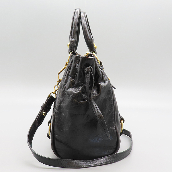 MiuMiu(�̿�̿�) RN0893 ���� VITELLO SHINE(���ڷλ���) ���� ��Ʈ�� + ��� ��Ʈ�� 2-WAY [���̷Ե���] �̹���3 - ���̺��� �߰���ǰ