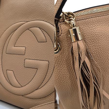 Gucci(구찌) 408825 소호 베이지 레더 호보 숄더백 + 숄더 스트랩 2WAY (광주롯데점) Gucci(구찌) 408825 소호 베이지 레더 호보 숄더백 + 숄더 스트랩 2WAY (광주롯데점)