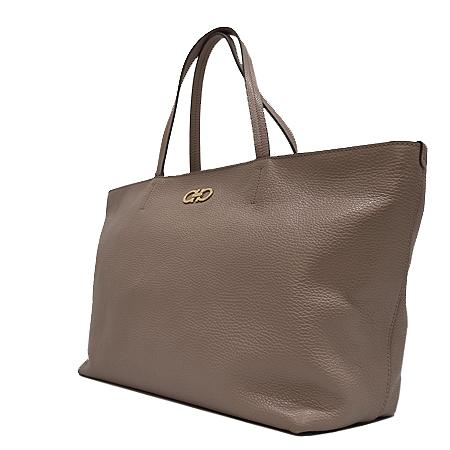 Ferragamo(페라가모) 21-D766 핑크 베이지 레더 간치니 장식 쇼퍼 토트형 숄더백 (광주롯데점) Ferragamo(페라가모) 21-D766 핑크 베이지 레더 간치니 장식 쇼퍼 토트형 숄더백 (광주롯데점)