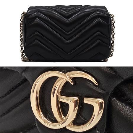 Gucci(구찌) 841290 블랙 마틀라세 쉐브론 레더 GG 마몽 미니 숄더겸 크로스백 (광주롯데점) Gucci(구찌) 841290 블랙 마틀라세 쉐브론 레더 GG 마몽 미니 숄더겸 크로스백 (광주롯데점)