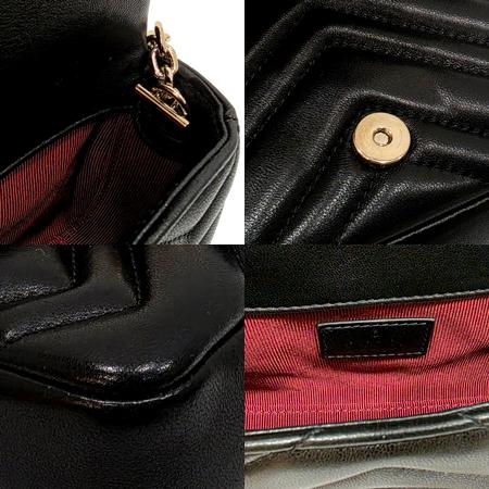 Gucci(구찌) 841290 블랙 마틀라세 쉐브론 레더 GG 마몽 미니 숄더겸 크로스백 (광주롯데점) Gucci(구찌) 841290 블랙 마틀라세 쉐브론 레더 GG 마몽 미니 숄더겸 크로스백 (광주롯데점)