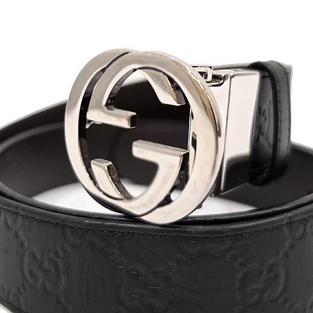 Gucci(구찌) 473030 블랙 브라운 시마 레더 리버서블 은장 시그니처 남성용 벨트 - 42사이즈 (광주롯데점) Gucci(구찌) 473030 블랙 브라운 시마 레더 리버서블 은장 시그니처 남성용 벨트 - 42사이즈 (광주롯데점)