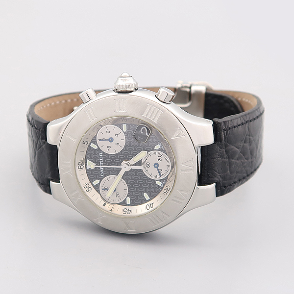 Cartier(��쿡) W10172T2 �ӽ�Ʈ 21 ũ�γ뽺ī�� ���� ���̾� ���� ������ �ð� [����������] �̹���2 - ���̺��� �߰���ǰ
