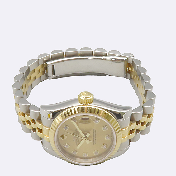 Rolex(�η���) 179173 DATEJUST ��������Ʈ 26MM 10P ���̾� 18K ���ο��� �޺� �������� ����� �극�̽��� ������ �ð� [�ϻ�Ե���] �̹���2 - ���̺��� �߰���ǰ
