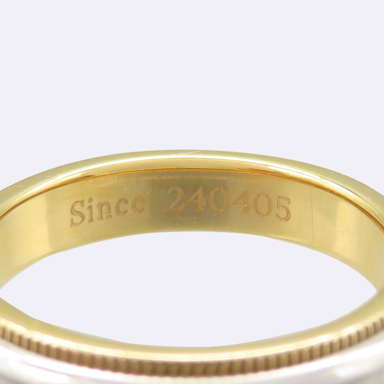Tiffany(Ƽ�Ĵ�) PT950(�÷�Ƽ��) + AU750(18K) ��ũ ��� �޺� �б׷��� 3MM ���� - 8ȣ [��������] �̹���4 - ���̺��� �߰���ǰ