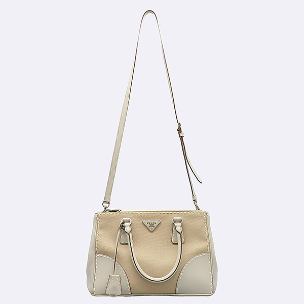 Prada(�����) B1801K ������ �к긯 CALF(ī����Ų) ���̺��� ���� Ʈ���� ���� �ﰢ �ΰ� ��� ��Ƽġ ��Ƽ ��Ʈ�� + �����Ʈ�� 2WAY [��������] �̹���4 - ���̺��� �߰���ǰ
