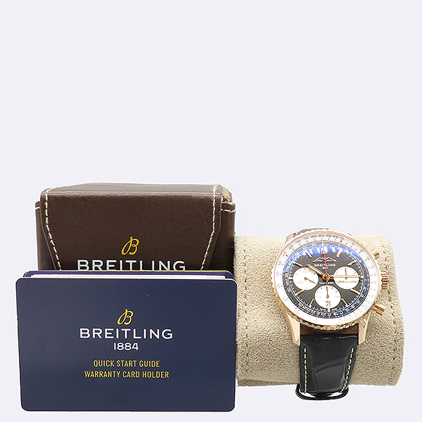 BREITLING(�����Ʋ��) RB01382 18K ���� ��� ����Ÿ�̸� B01 ũ�γ�׷��� 43MM �����ƽ ���� ��� ���� �ð� [��ź�Ե���] �̹���5 - ���̺��� �߰���ǰ