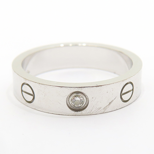 Cartier(��쿡) B4050550 18K ȭ��Ʈ ��� 1����Ʈ ���̾� �̴� ���긵 4mm ���� - 10ȣ  [��õ��] �̹���3 - ���̺��� �߰���ǰ