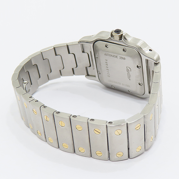 Cartier(��쿡) W20058C4 ���佺 ���� Santos Galbée 18K �޺� �����ƽ ���� ������ �ð� [��õ��] �̹���3 - ���̺��� �߰���ǰ