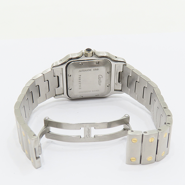 Cartier(��쿡) W20058C4 ���佺 ���� Santos Galbée 18K �޺� �����ƽ ���� ������ �ð� [��õ��] �̹���4 - ���̺��� �߰���ǰ